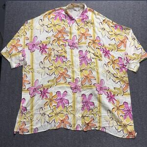 NWT Anthropologie Corey Lynn Calter Oversized Printed Mini Shirt Dress 2X Floral